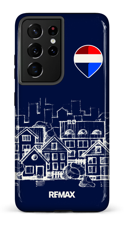 Galaxy S21 Ultra Tough Remax Sketch Bleu -