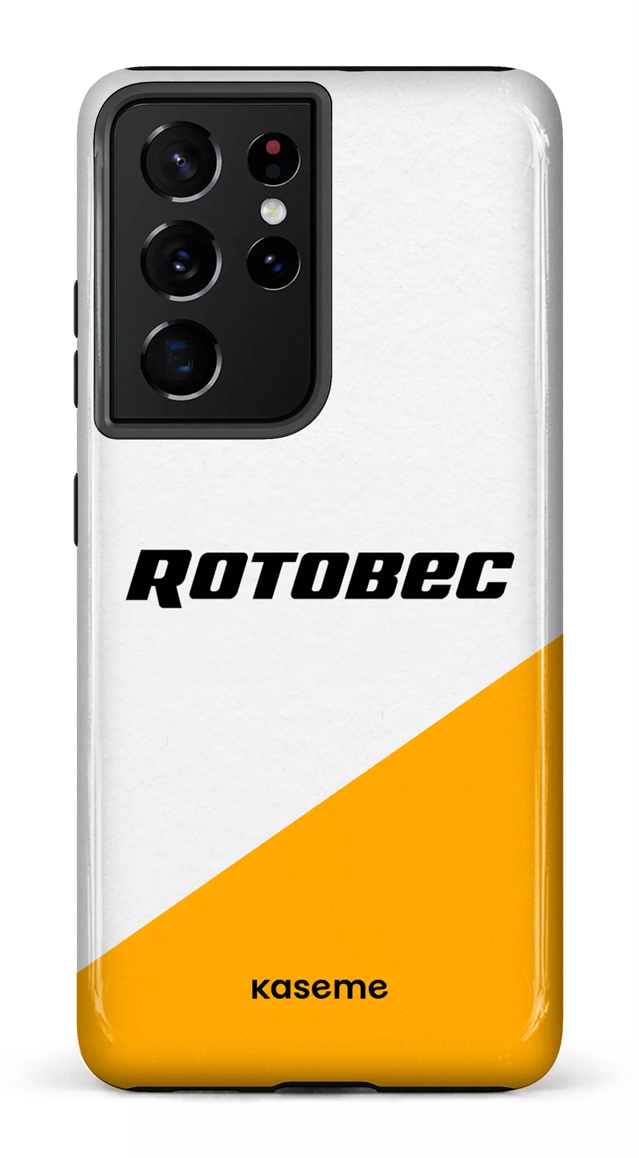 Galaxy S21 Ultra Tough Rotobec Blanc et Jaune -