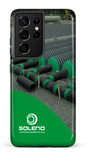 Galaxy S21 Ultra Tough Soleno tuyaux vert x vague -