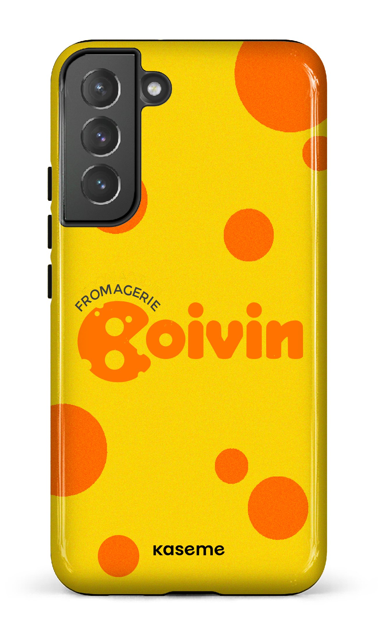 Galaxy S22 Plus Tough Boivin Jaune x Ronds -