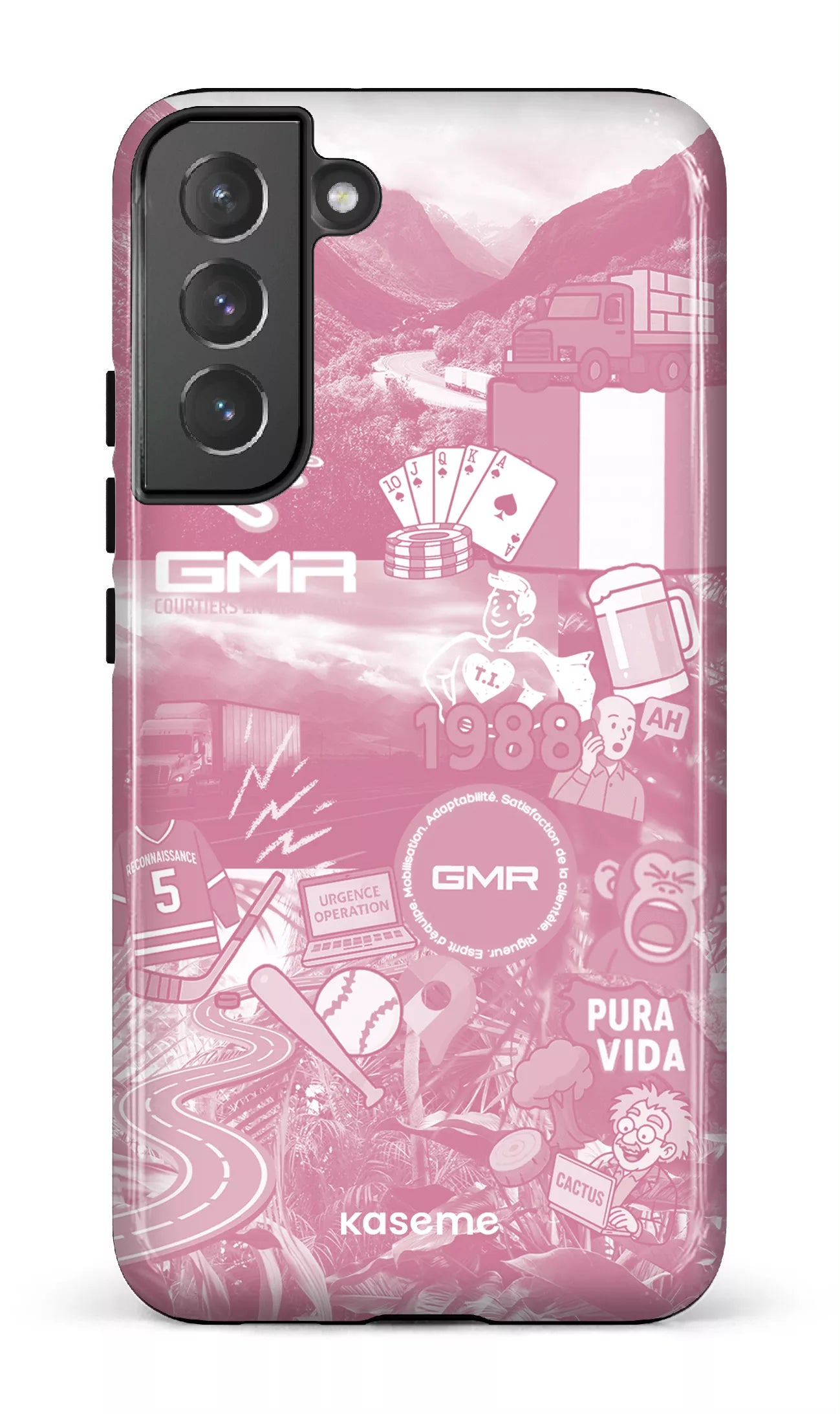 Galaxy S22 Plus Tough GMR Collage Rose -