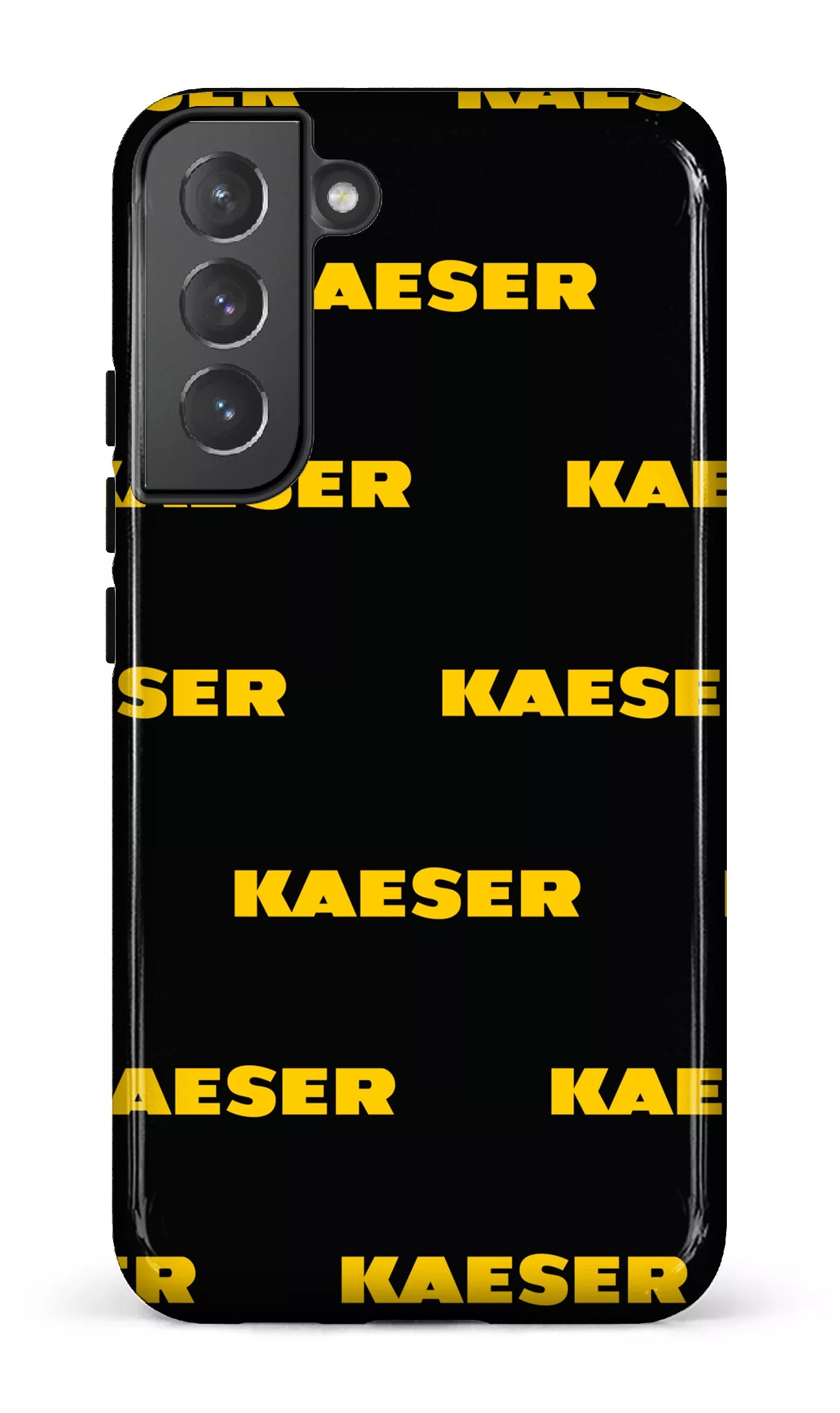 Galaxy S22 Plus Tough Kaeser Pattern Noir -