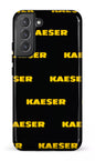 Galaxy S22 Plus Tough Kaeser Pattern Noir -
