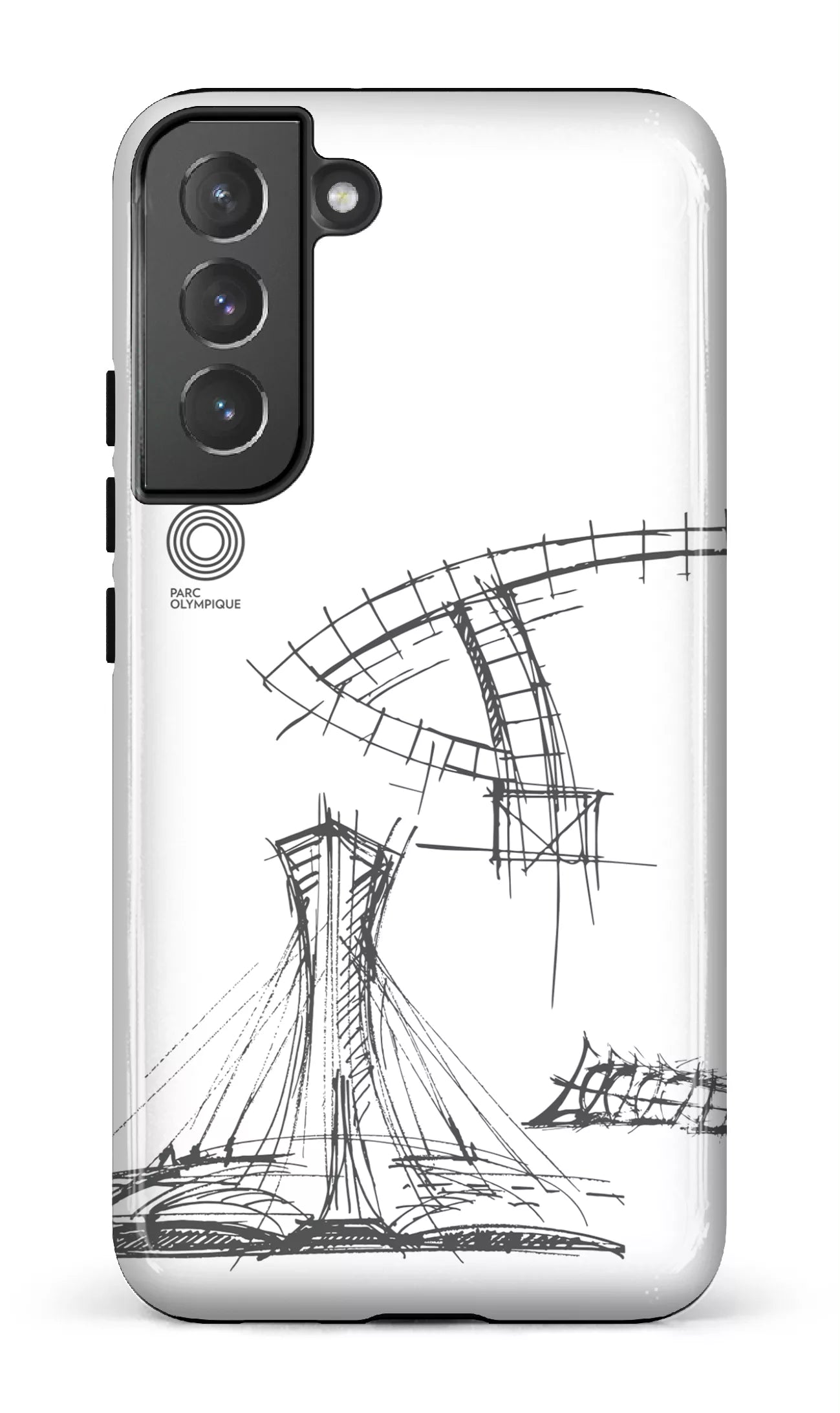 Galaxy S22 Plus Tough Parc Olympique - Croquis Plan Blanc -