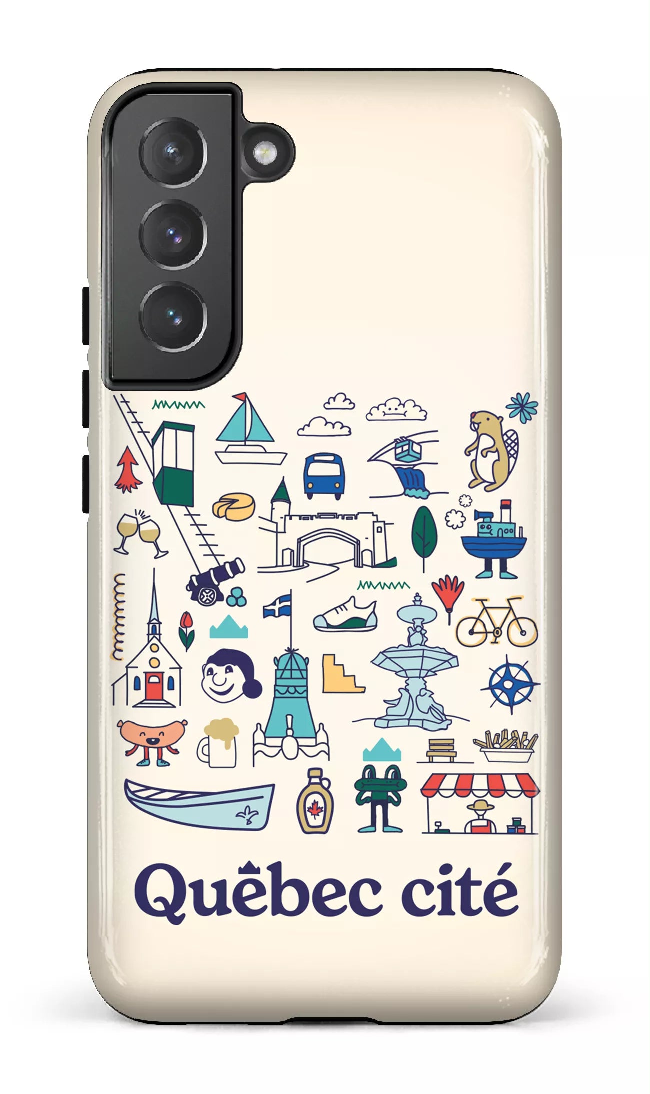Galaxy S22 Plus Tough Québec illustré -