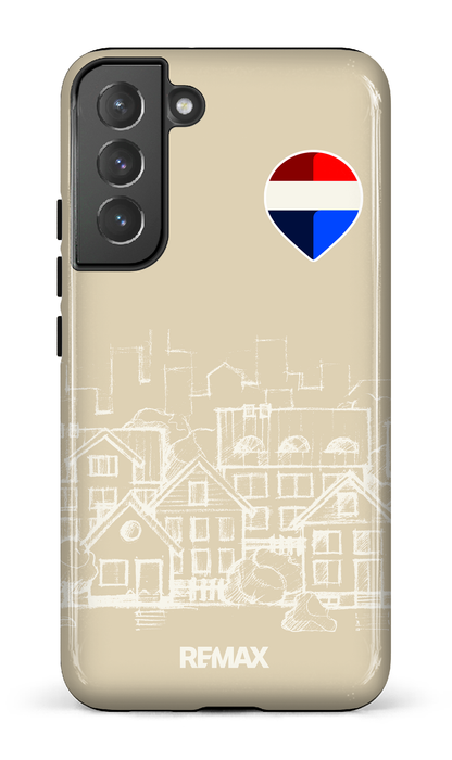 Galaxy S22 Plus Tough Remax Sketch Crème -