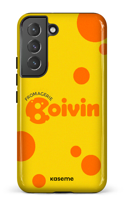 Galaxy S22 Tough Boivin Jaune x Ronds -