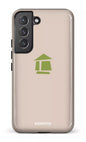 Galaxy S22 Tough Flordeco logo grège -