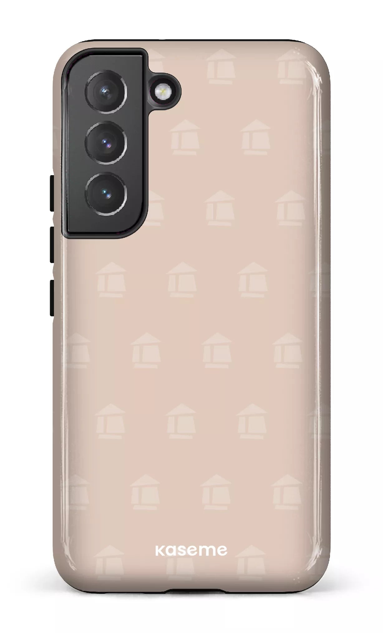 Galaxy S22 Tough Flordeco motif grège -