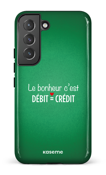 Galaxy S22 Tough Le bonheur c'est débit = crédit (vert) -