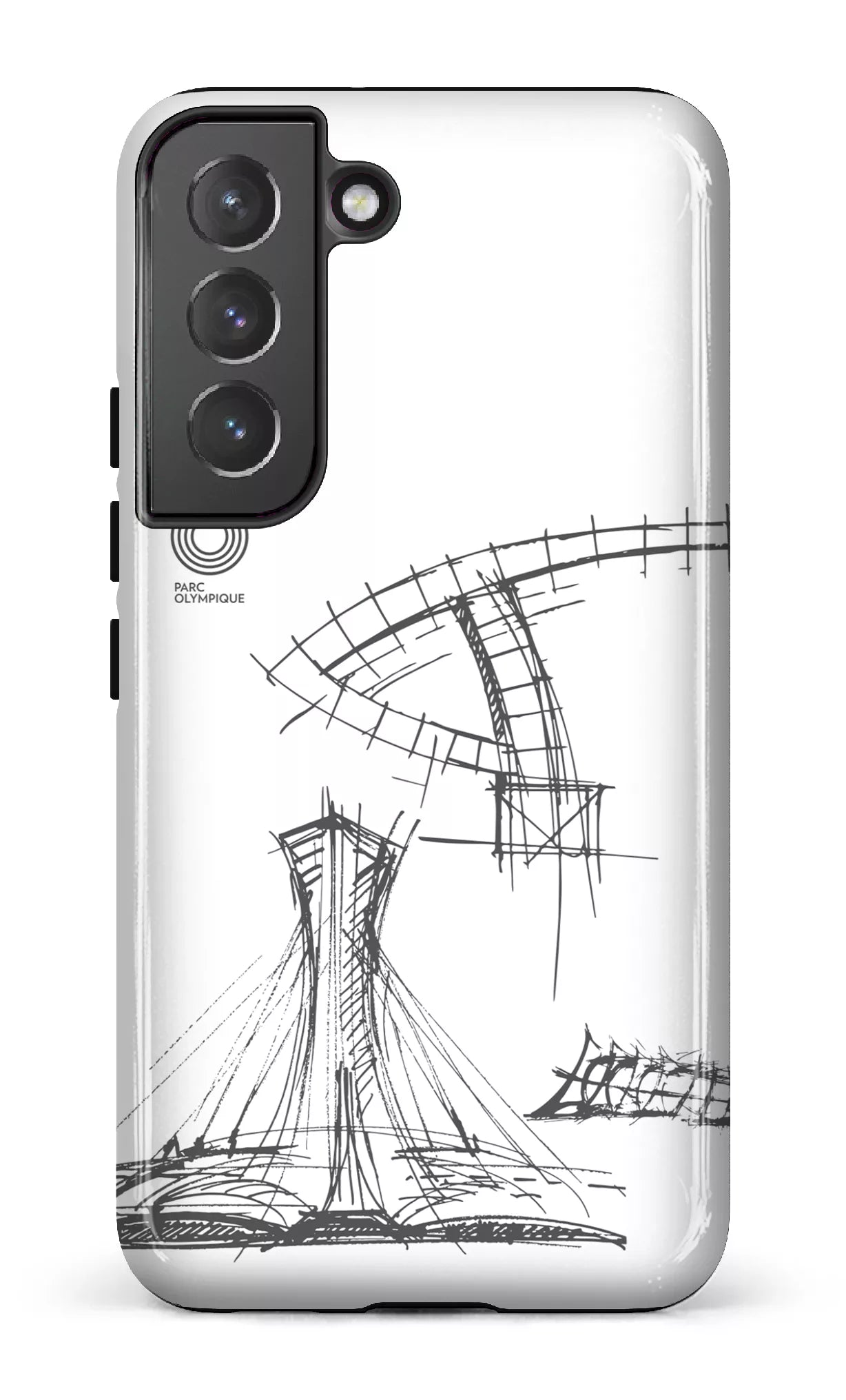Galaxy S22 Tough Parc Olympique - Croquis Plan Blanc -