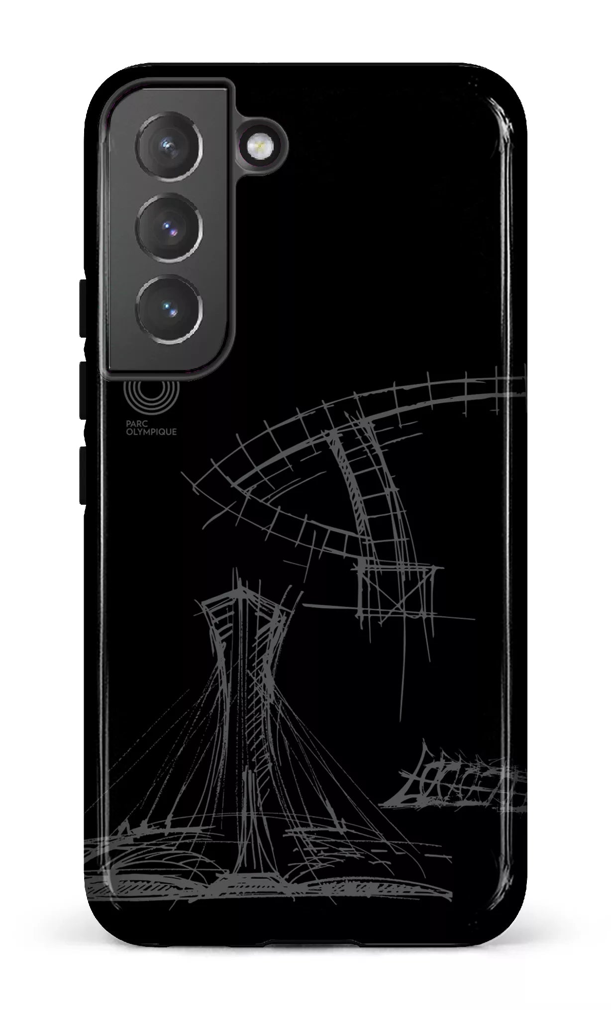 Galaxy S22 Tough Parc Olympique - Croquis Plan Noir -