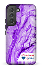 Galaxy S22 Tough Peinture marbrée claire violette -