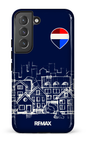 Galaxy S22 Tough Remax Sketch Bleu -