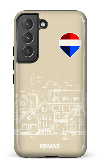 Galaxy S22 Tough Remax Sketch Crème -