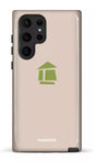 Galaxy S22 Ultra Tough Flordeco logo grège -