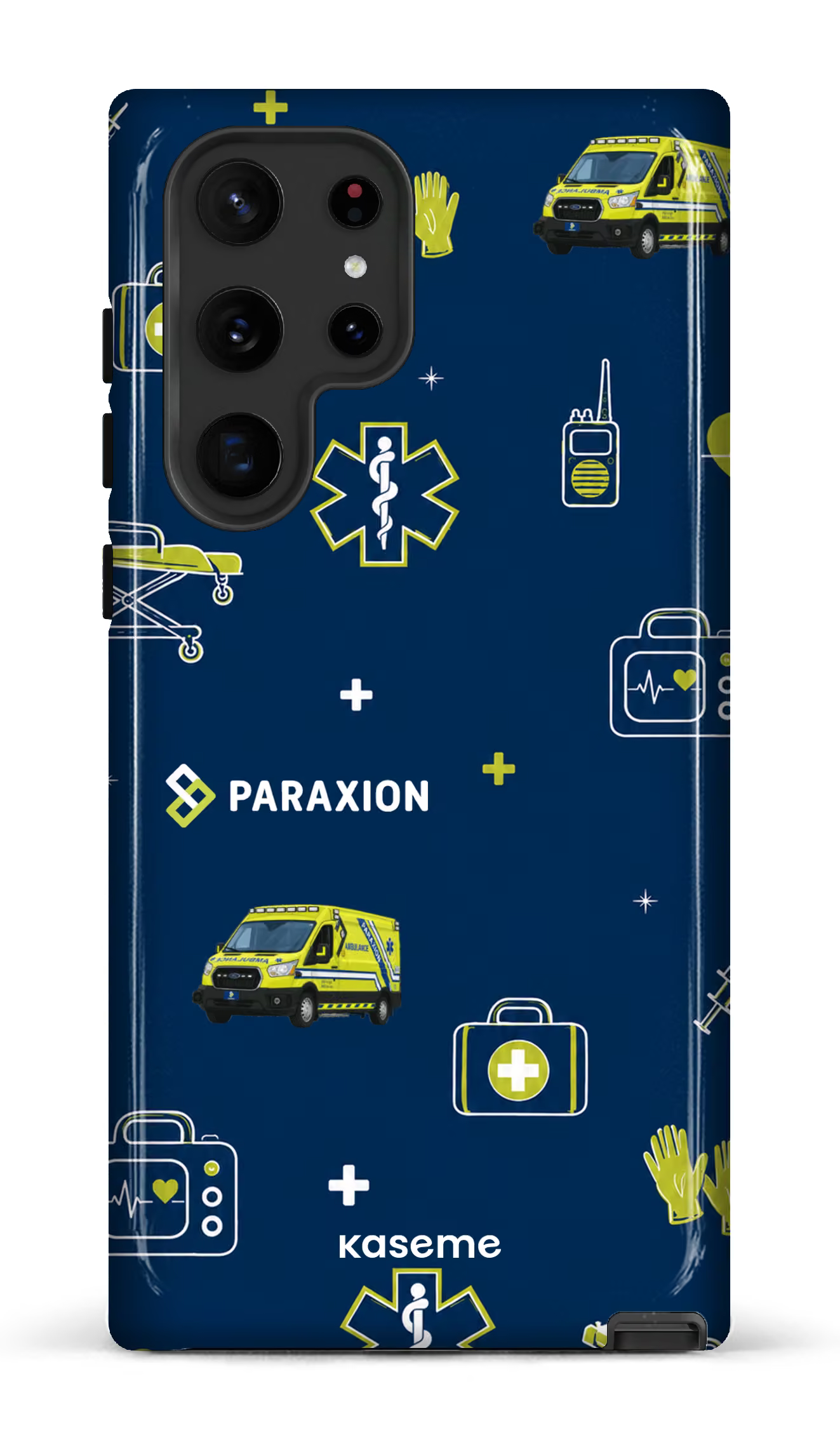 Galaxy S22 Ultra Tough Icônes bleu Paraxion -