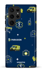 Galaxy S22 Ultra Tough Icônes bleu Paraxion -