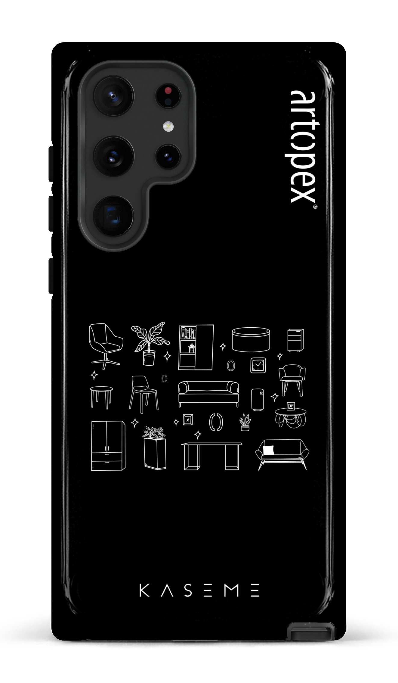 Galaxy S22 Ultra Tough L'essentiel noir par Artopex -
