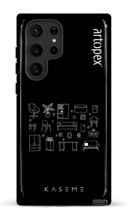 Galaxy S22 Ultra Tough L'essentiel noir par Artopex -