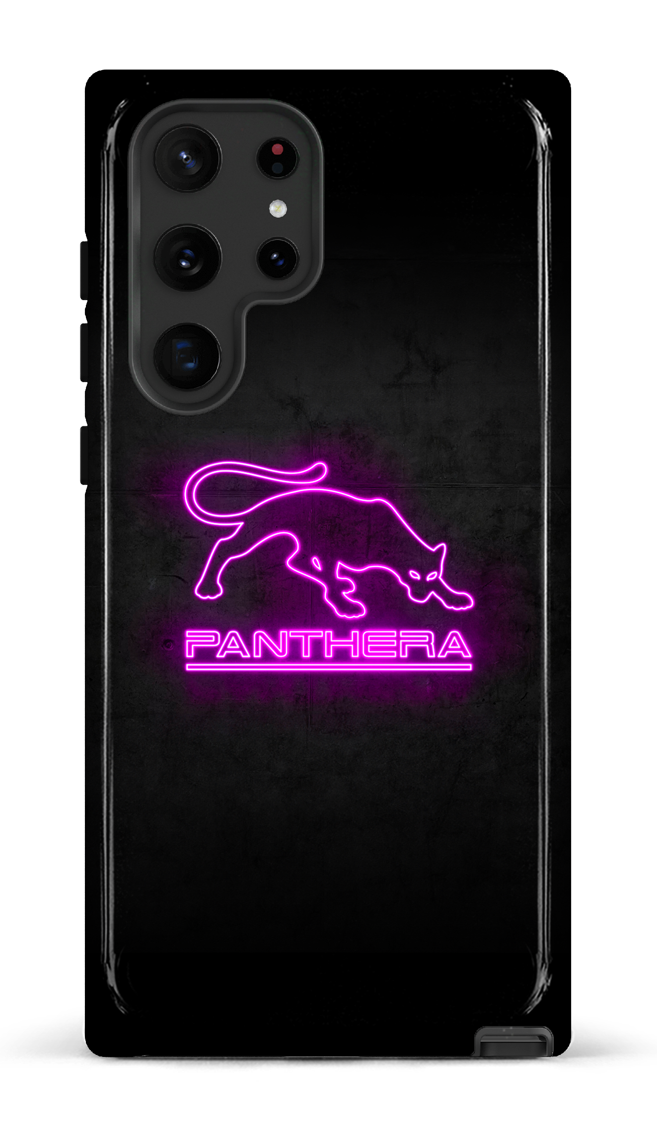 Galaxy S22 Ultra Tough Panthera Logo Neon -