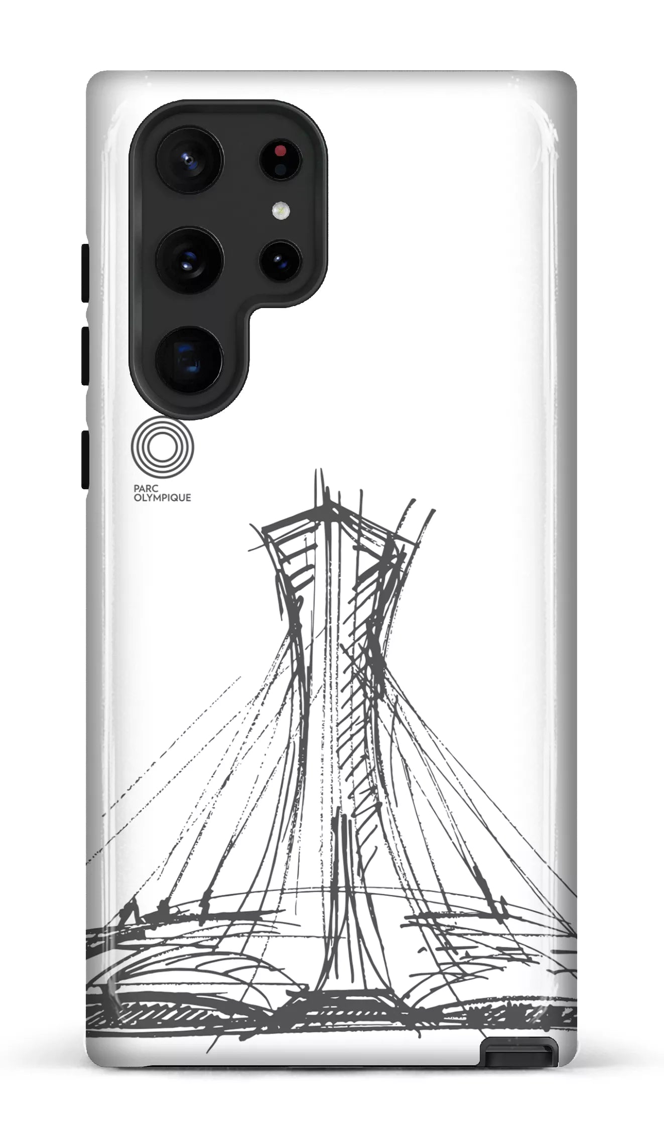 Galaxy S22 Ultra Tough Parc Olympique - Croquis Blanc -