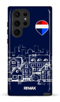 Galaxy S22 Ultra Tough Remax Sketch Bleu -