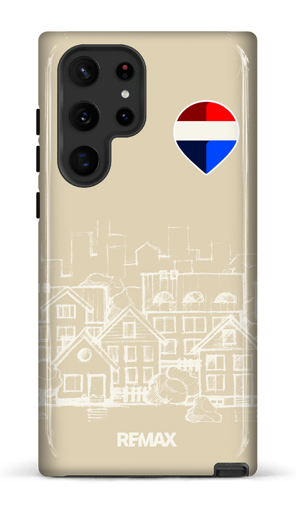 Galaxy S22 Ultra Tough Remax Sketch Crème -