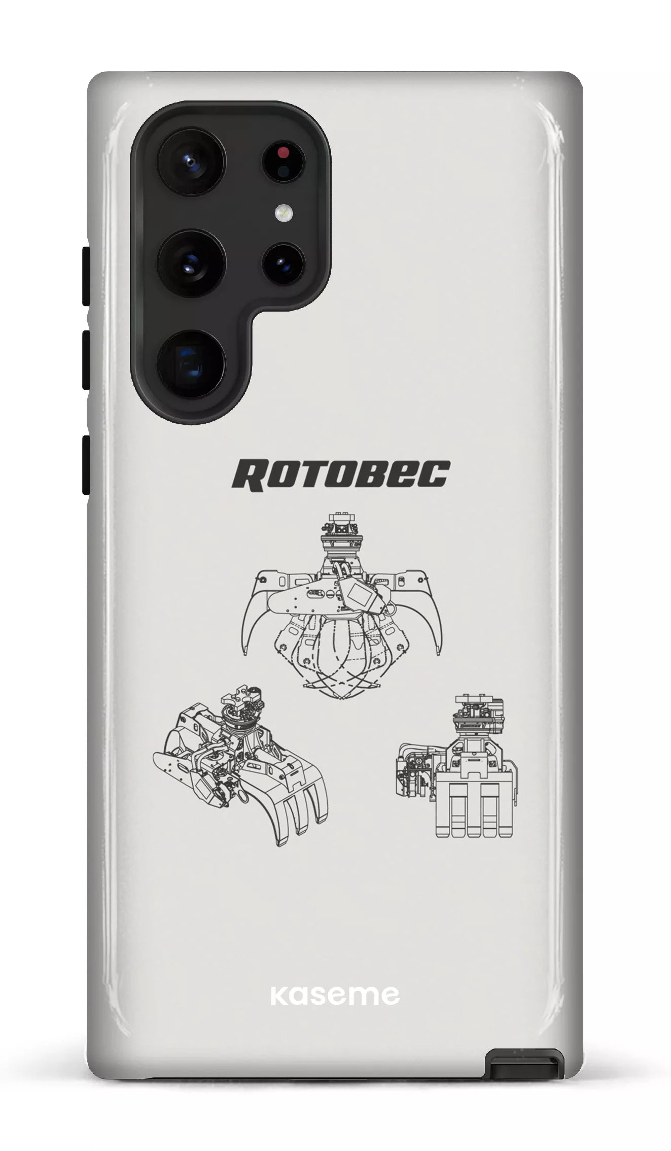 Galaxy S22 Ultra Tough Rotobec Gris -