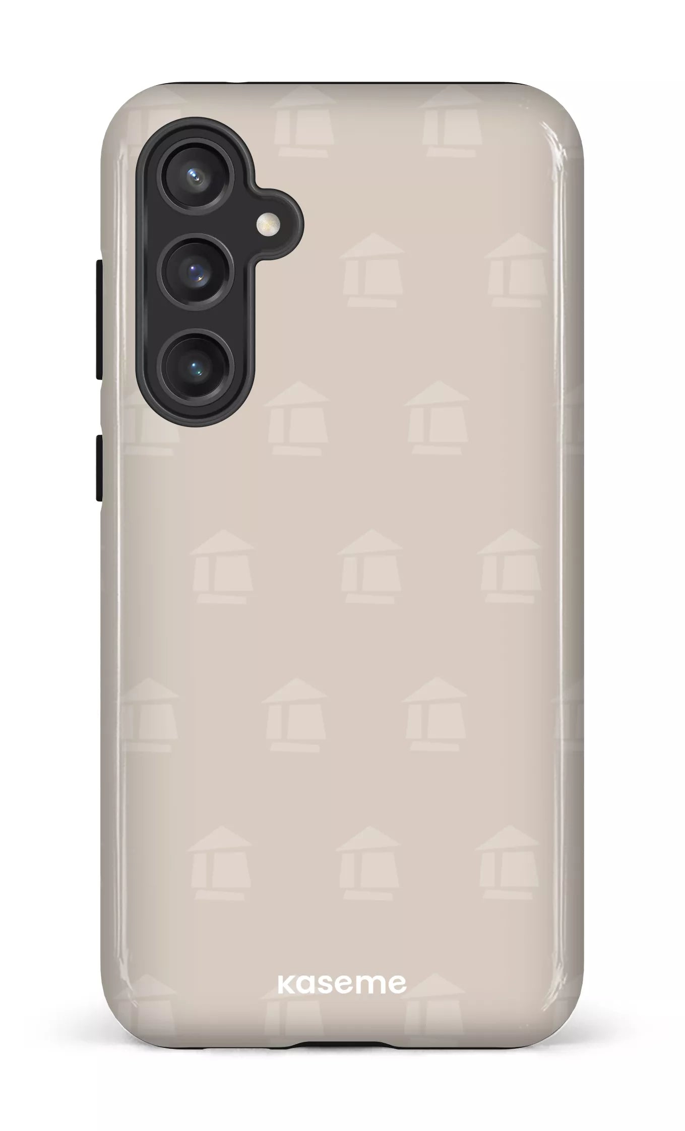 Galaxy S23 FE Tough Flordeco motif grège -