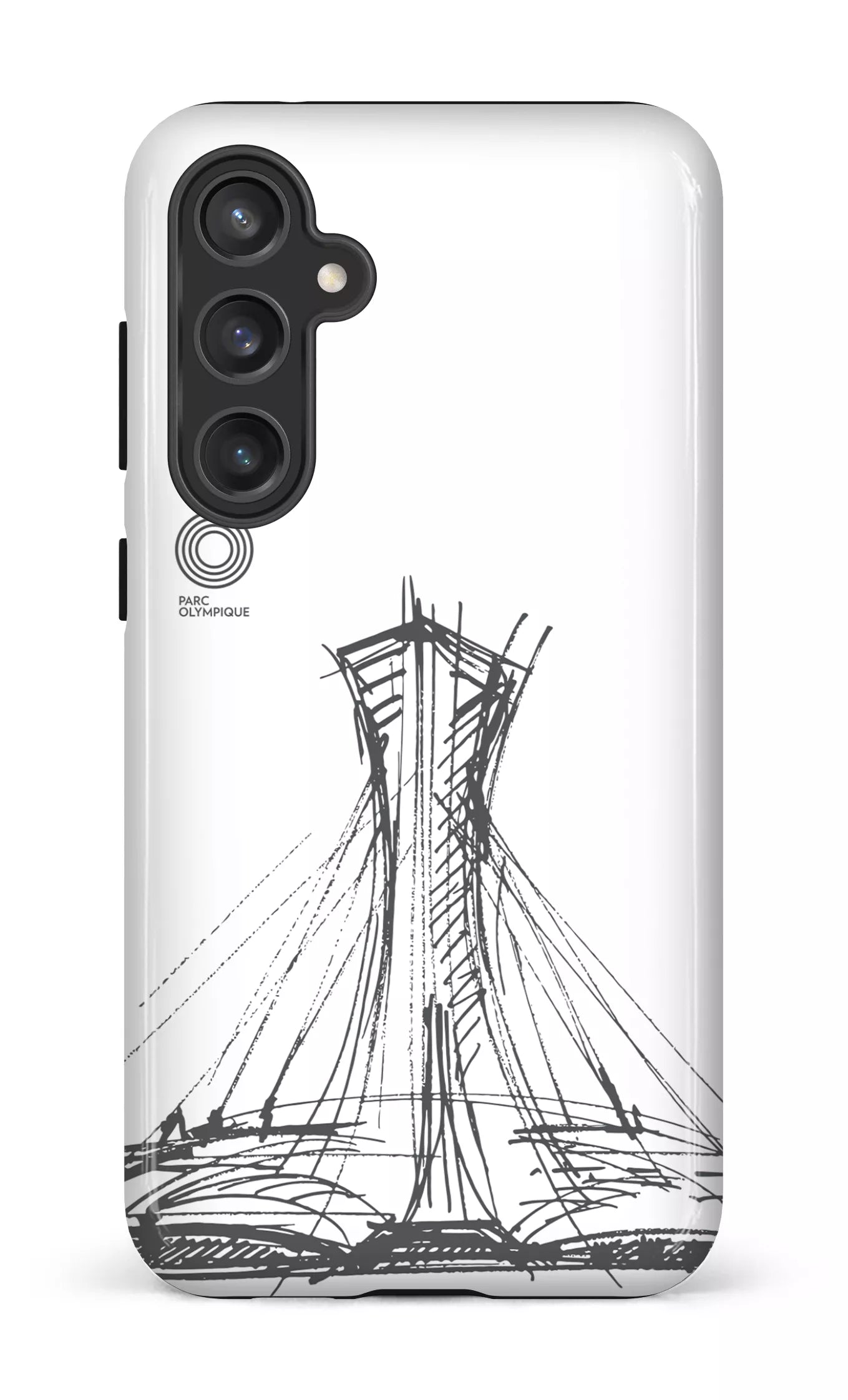 Galaxy S23 FE Tough Parc Olympique - Croquis Blanc -