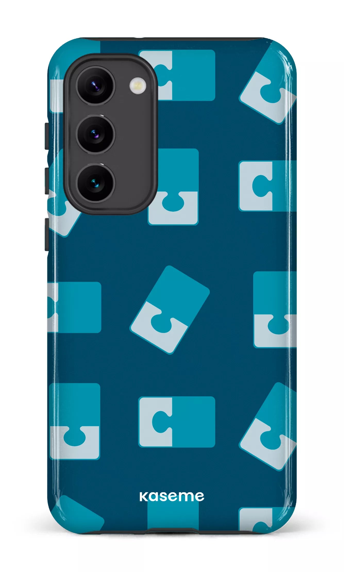 Galaxy S23 Plus Tough Gloss Casse-tête Bleu -
