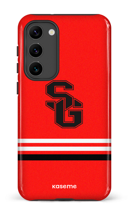 Galaxy S23 Plus Tough Gloss Dragons PSG Rouge -