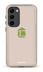 Galaxy S23 Plus Tough Gloss Flordeco logo grège -
