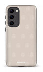 Galaxy S23 Plus Tough Gloss Flordeco motif grège -
