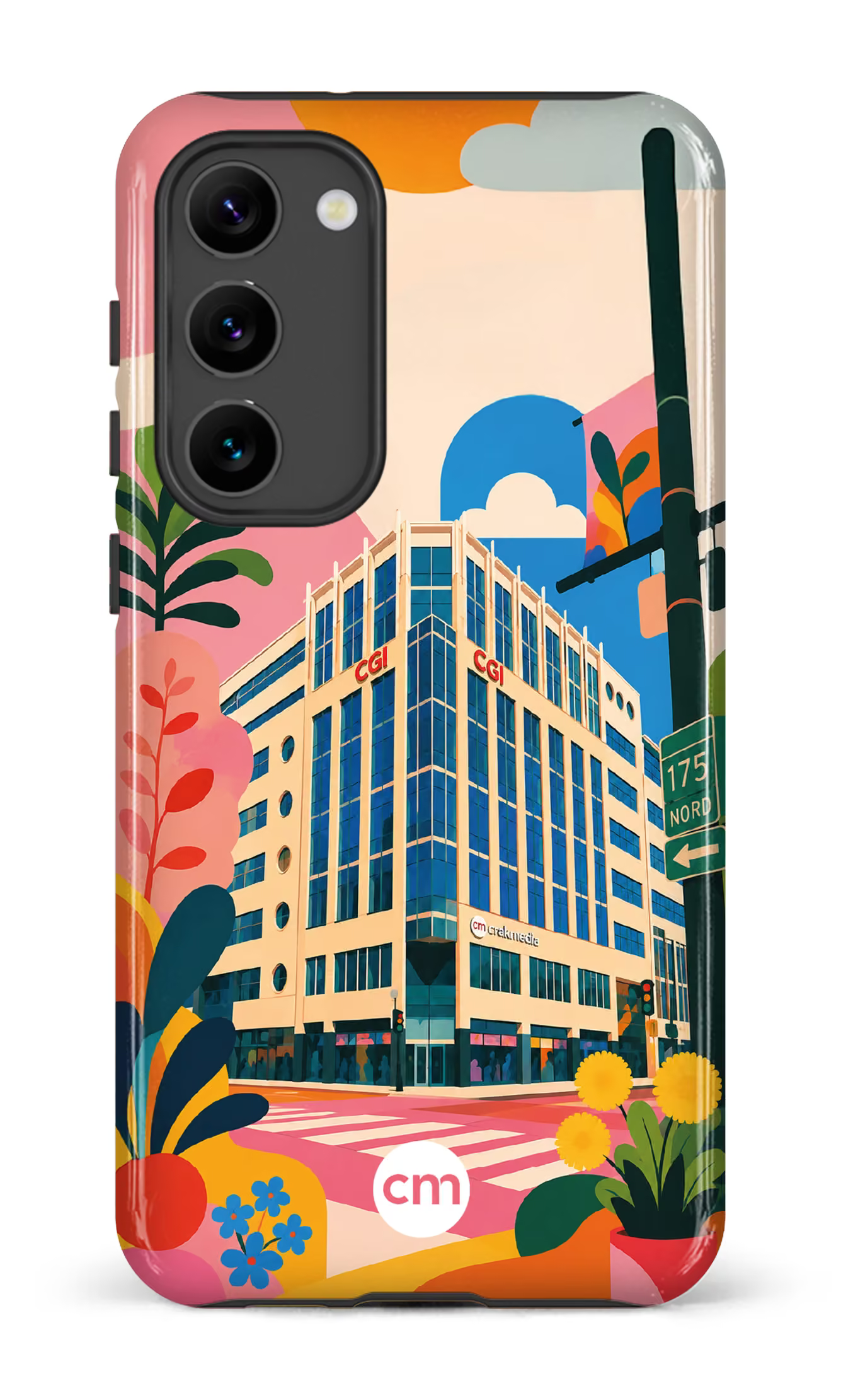 Galaxy S23 Plus Tough Gloss Funky Building Crakmedia -