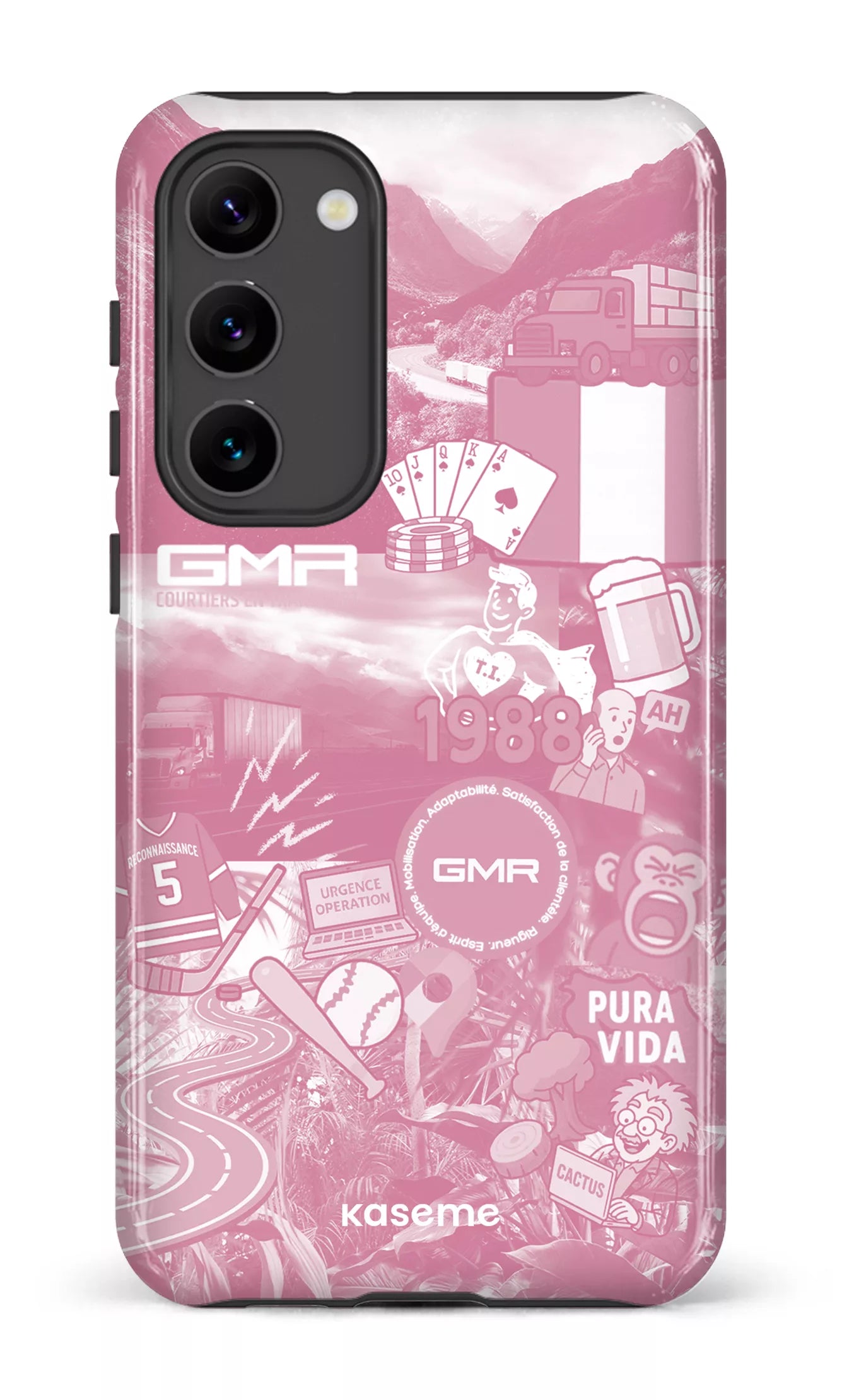 Galaxy S23 Plus Tough Gloss GMR Collage Rose -