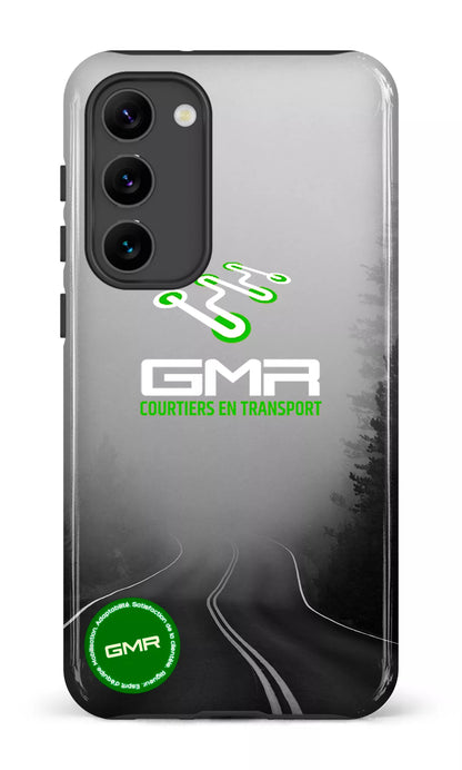 Galaxy S23 Plus Tough Gloss GMR Route Noir et Blanc -