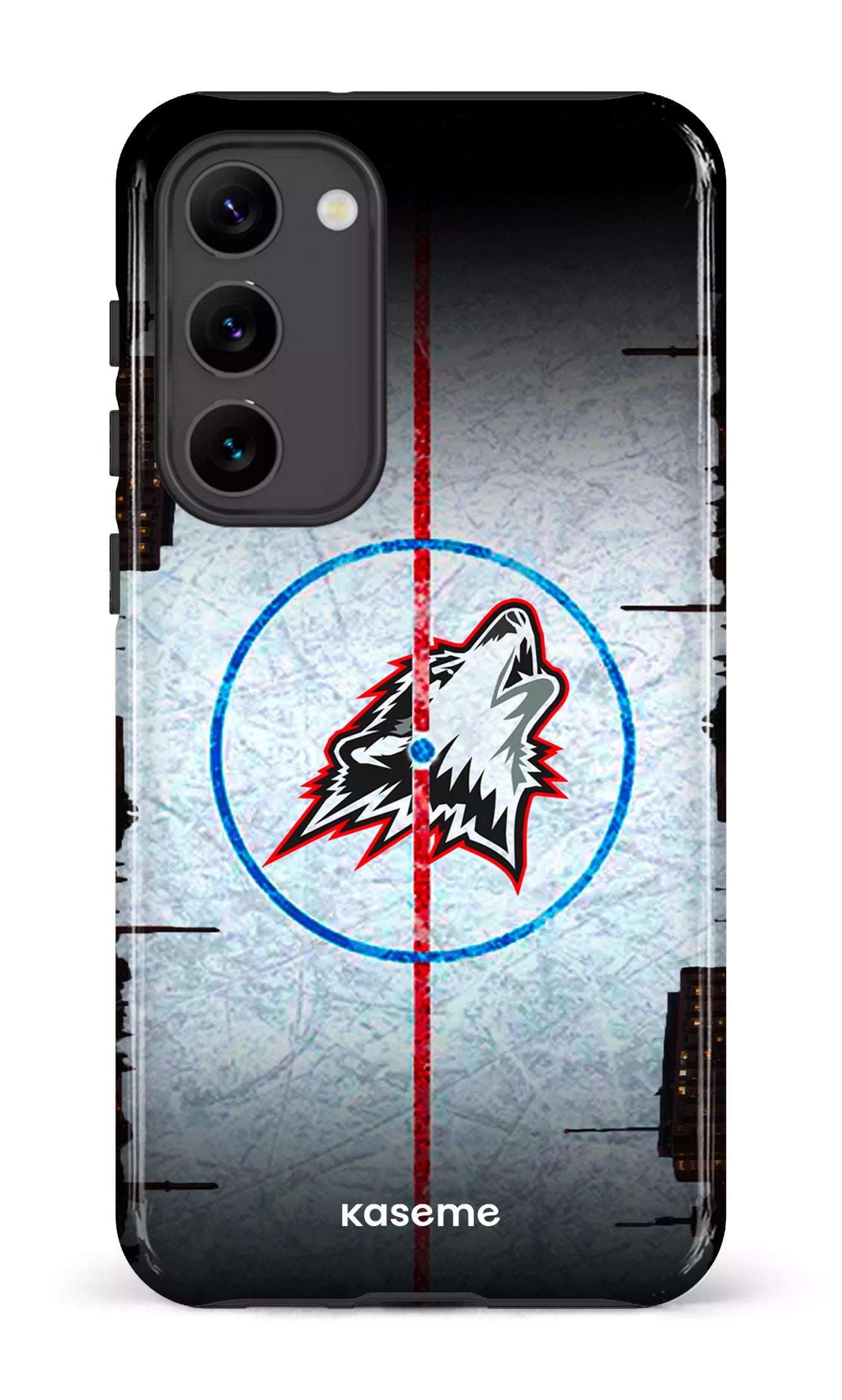 Galaxy S23 Plus Tough Gloss Les Huskies Patinoire -