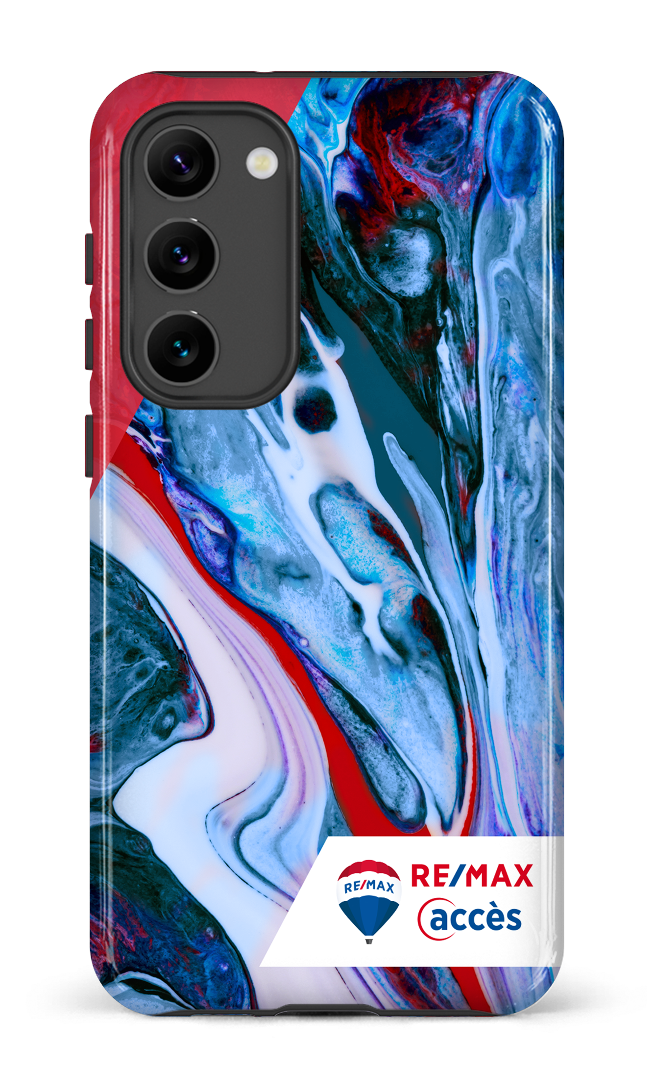 Galaxy S23 Plus Tough Gloss Peinture marbrée claire -
