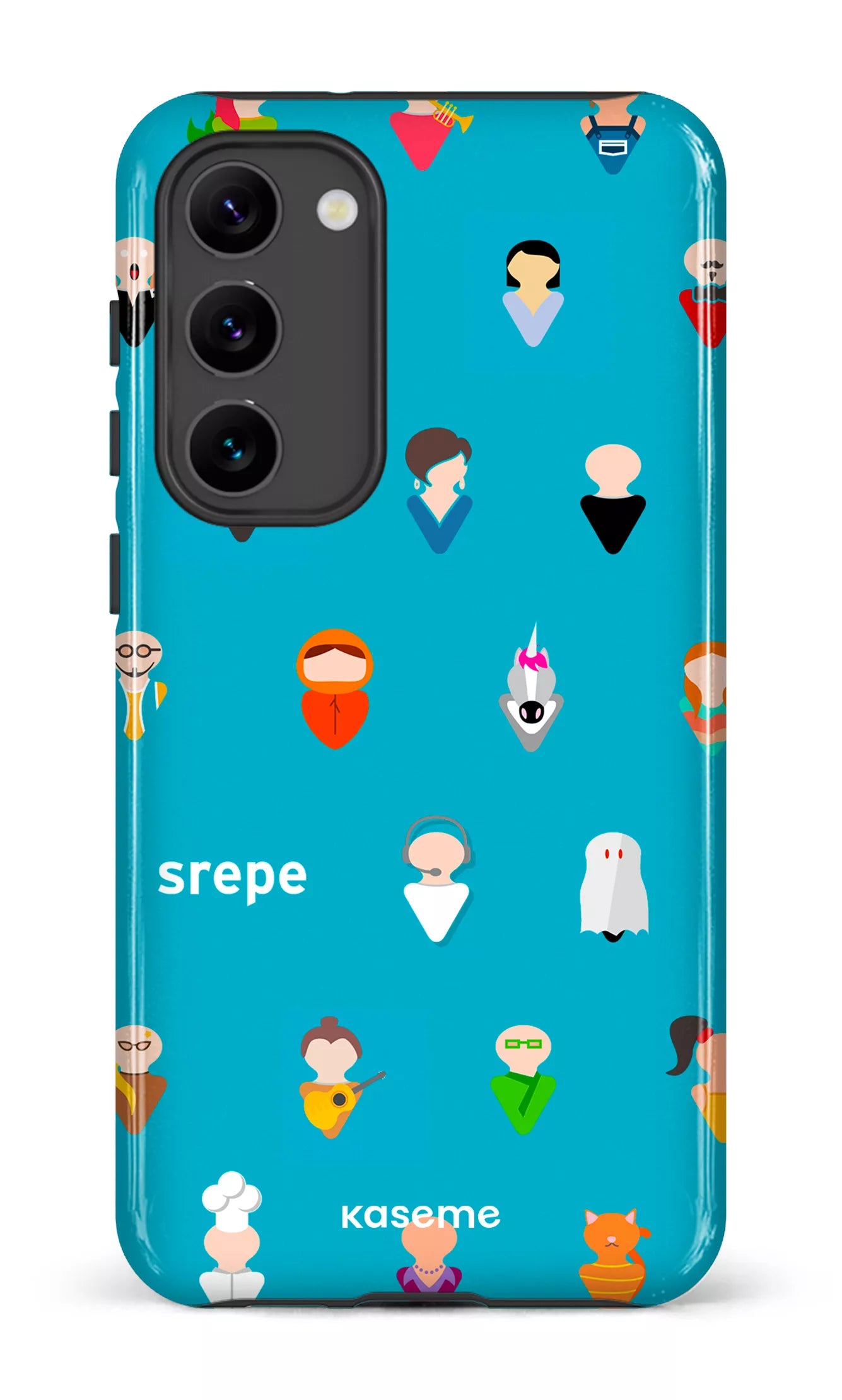 Galaxy S23 Plus Tough Gloss Personnages Turquoise -