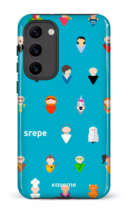 Galaxy S23 Plus Tough Gloss Personnages Turquoise -