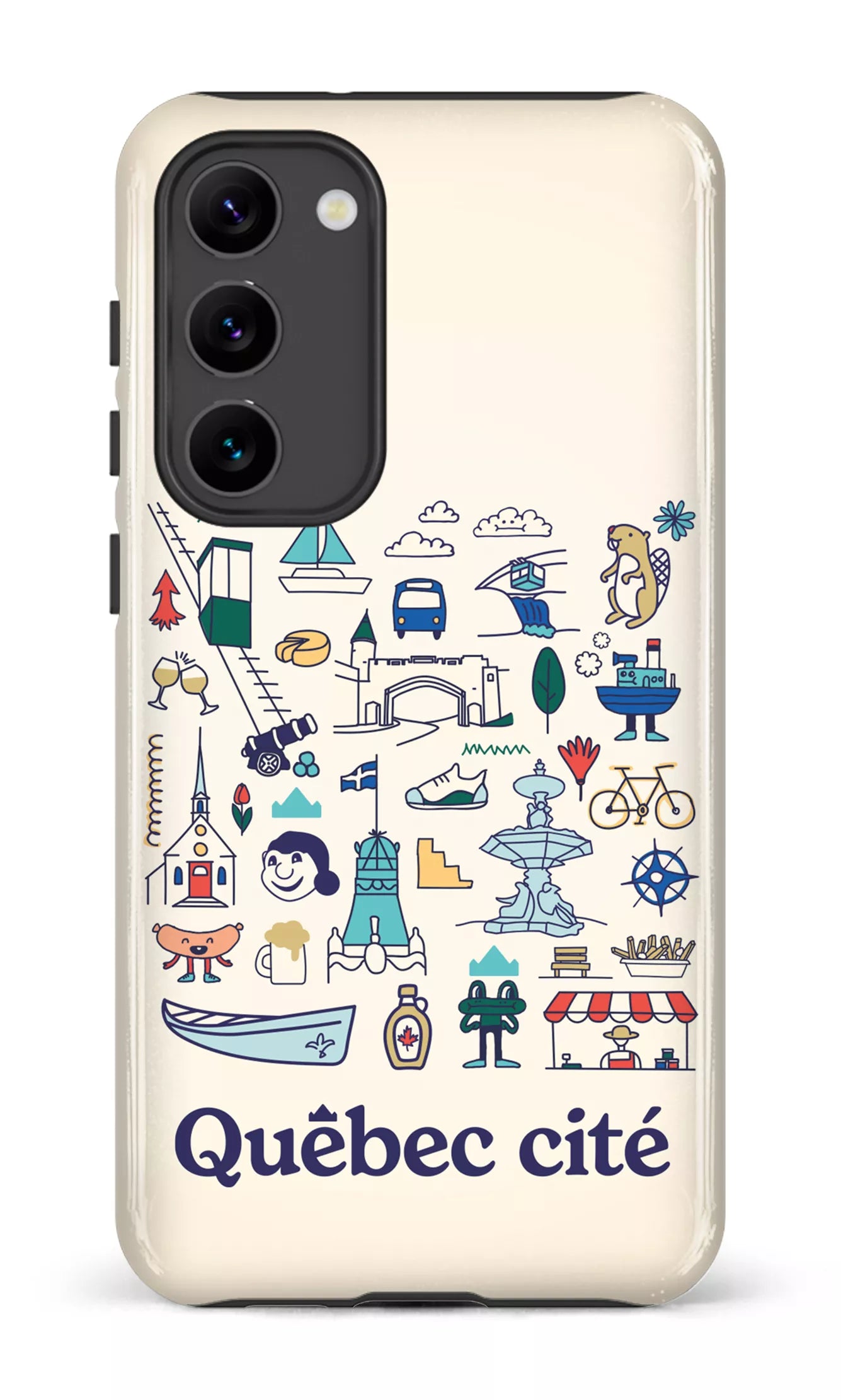Galaxy S23 Plus Tough Gloss Québec illustré -