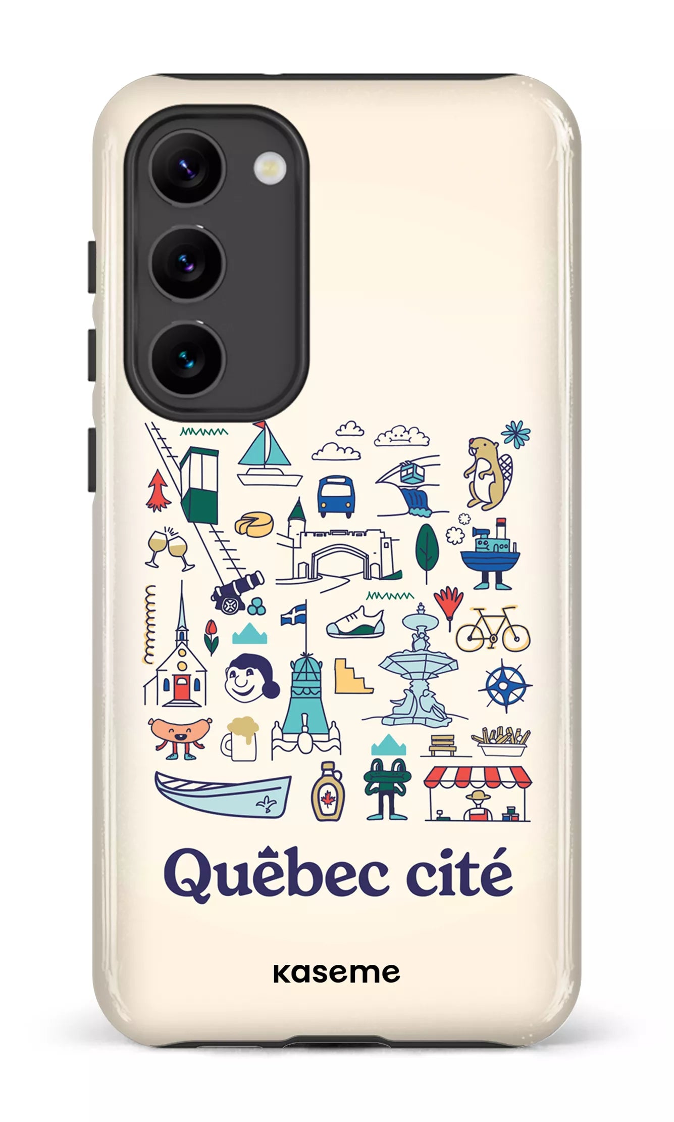 Galaxy S23 Plus Tough Gloss Québec illustré -