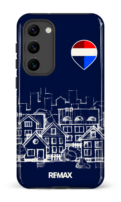 Galaxy S23 Plus Tough Gloss Remax Sketch Bleu -