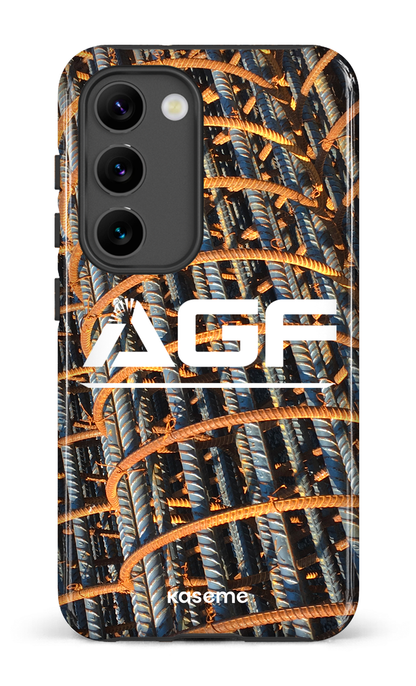 Galaxy S23 Tough Gloss AGF Acier -