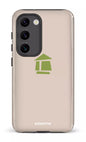 Galaxy S23 Tough Gloss Flordeco logo grège -