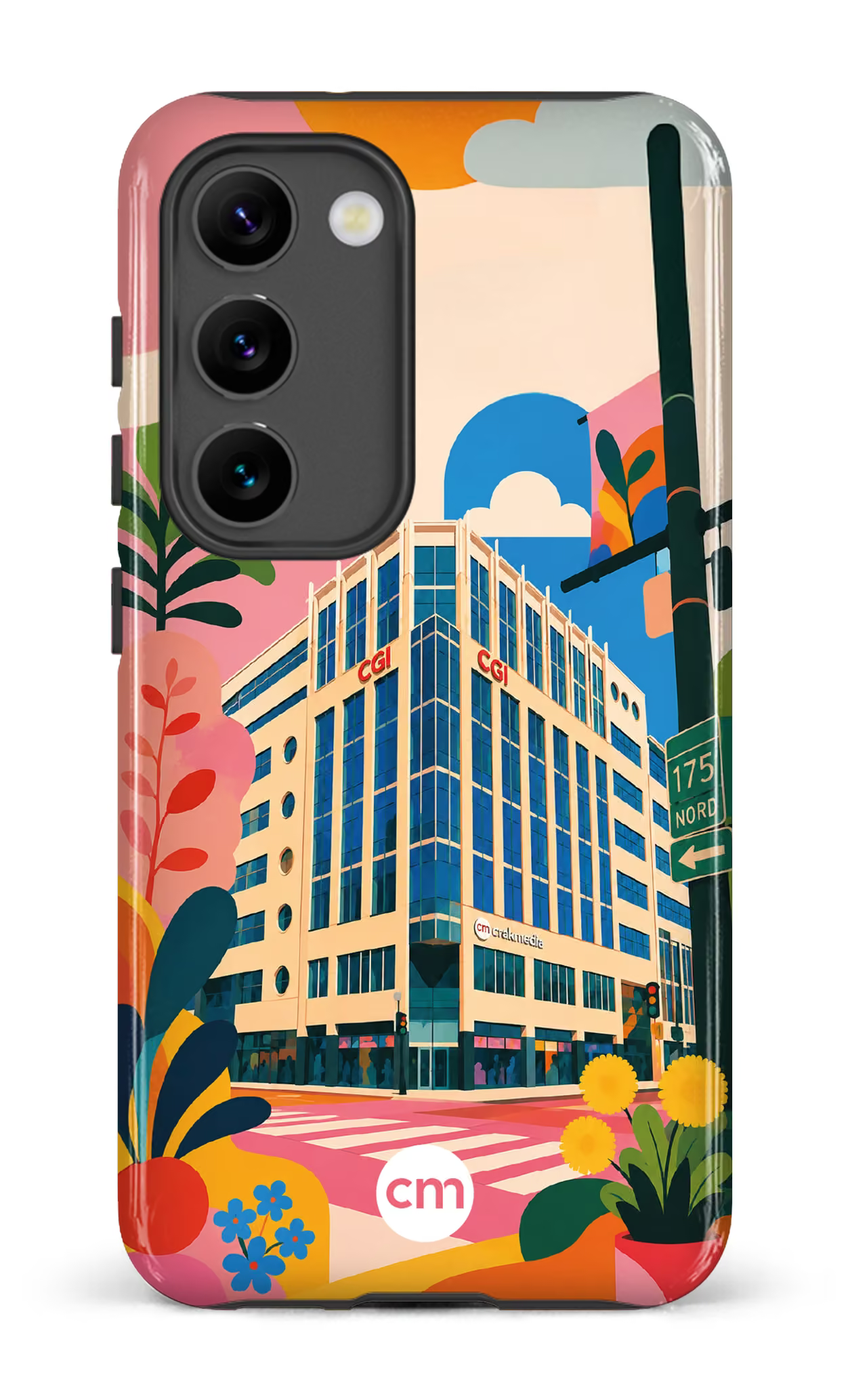 Galaxy S23 Tough Gloss Funky Building Crakmedia -