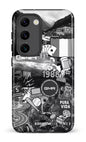 Galaxy S23 Tough Gloss GMR Collage Noir et Blanc -