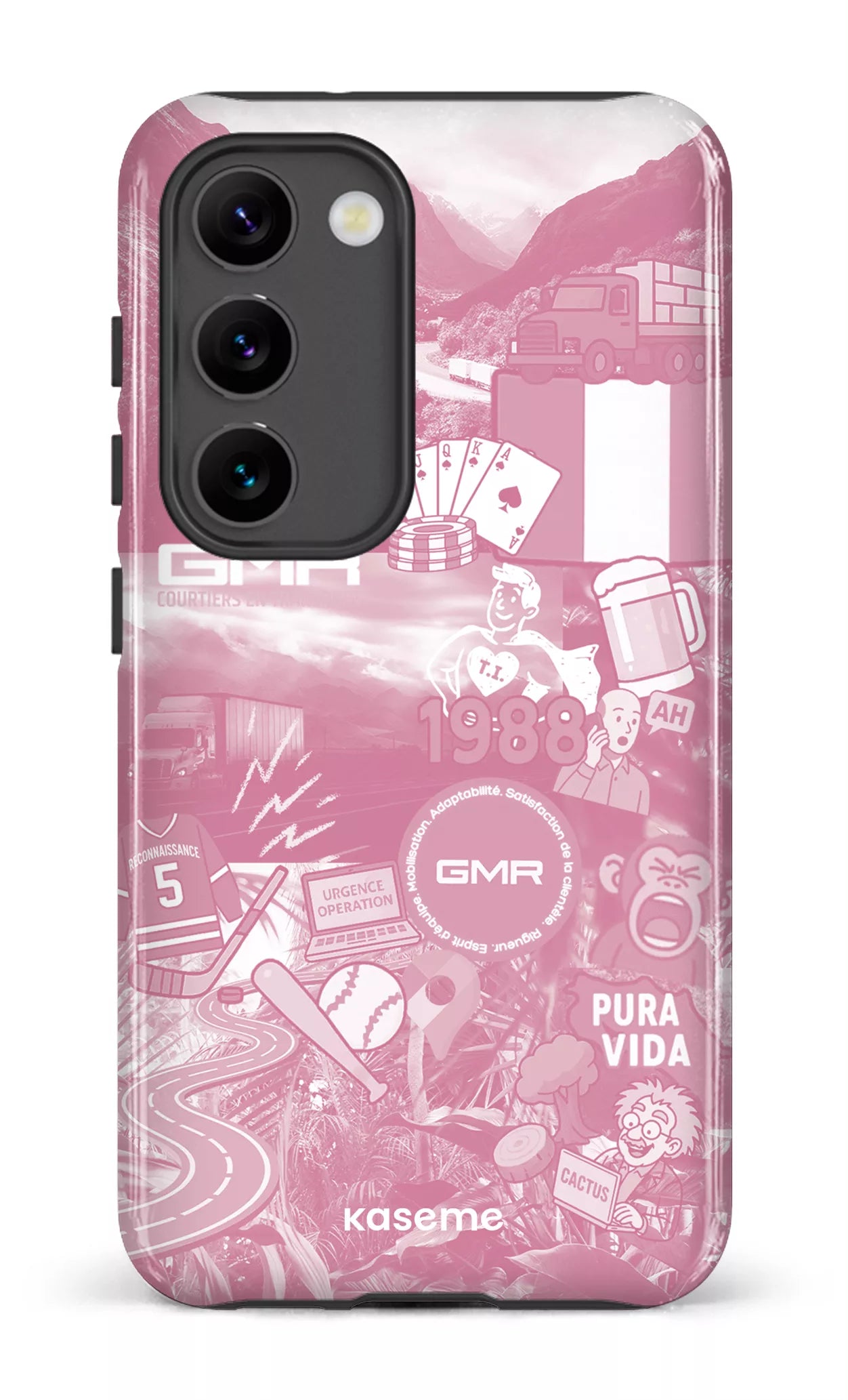 Galaxy S23 Tough Gloss GMR Collage Rose -